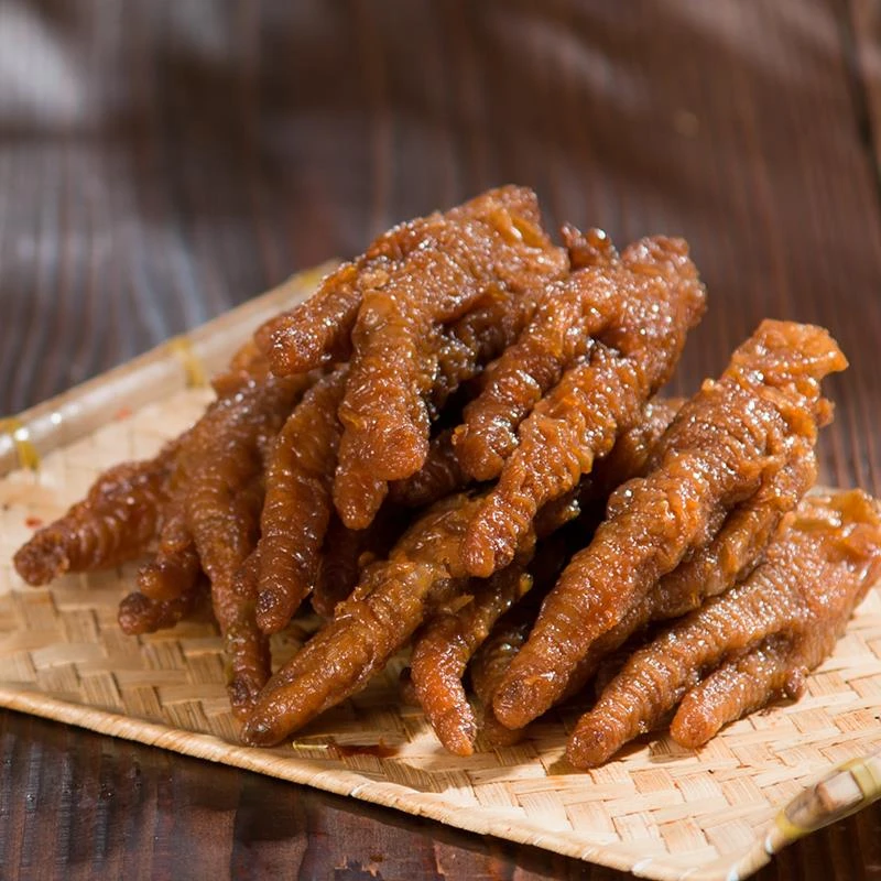 留夫鸭锁鲜去甲虎皮凤爪卤鸡爪熟食鸡尖即食卤味零食小吃笋0g