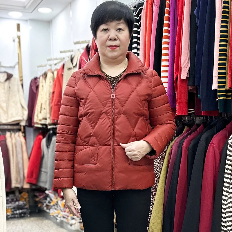 时尚妈妈冬装棉袄2024新款外套中老年女装秋冬季保暖短款夹棉棉服