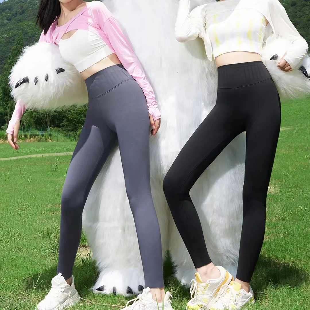 7307高腰显瘦加薄绒外穿芭比提臀保暖弹力春秋修身芭比裤打底高弹