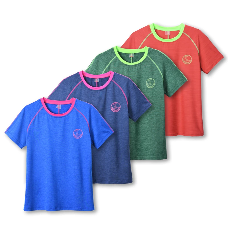 爆款女士速干短T春夏秋户外运动时尚出游休闲圆领百搭弹力衫快干