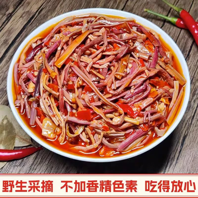 湖南特产香辣蕨菜咸菜凉拌罐装即食拌饭酱腌制下饭菜酱菜剁辣椒