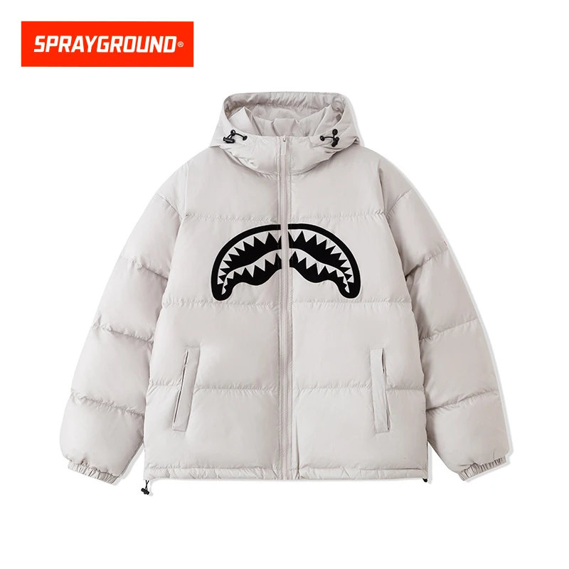 SPRAYGROUND 鲨鱼嘴羽绒服连帽运动宽松潮流冬季美式JM WE041301