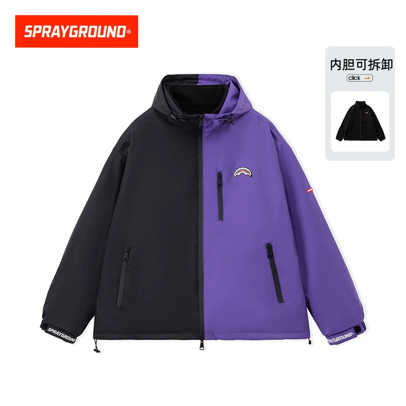 SPRAYGROUND鲨鱼嘴休闲户外宽松保暖防风三合一夹克JM WE041106