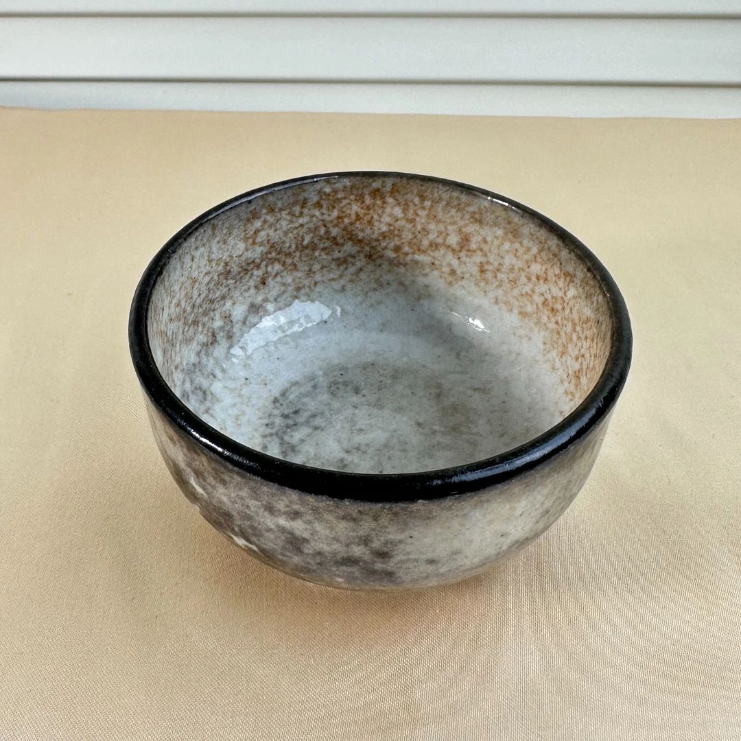 复古 日式 陶瓷 手捏 精美 禅意 山水墨画 轻薄釉 志野杯 主人杯