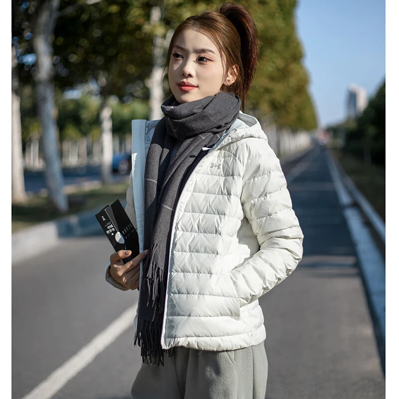 Under Armour/安德玛连帽羽绒服女 时尚简约宽松保暖舒适休闲外套