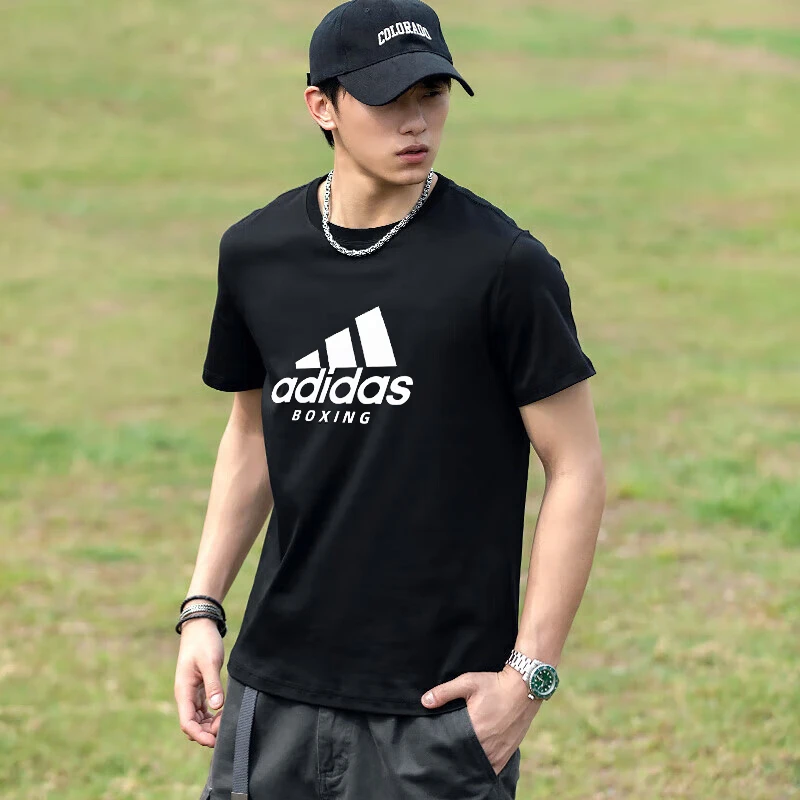 adidas/阿迪达斯半袖短袖男装夏季新款透气圆领休闲运动T恤