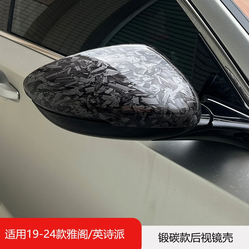 适用本田雅阁英诗派改装后视镜壳锻碳碎碳后视镜壳运动个性拆装