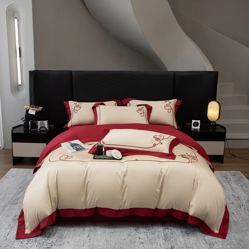 【懒猫猫家纺】喜玫华梦 全棉匹马棉数码印花床上用品四件套