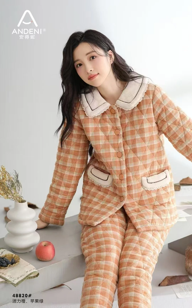 安得妮格格款三层加厚睡衣居家服的首选