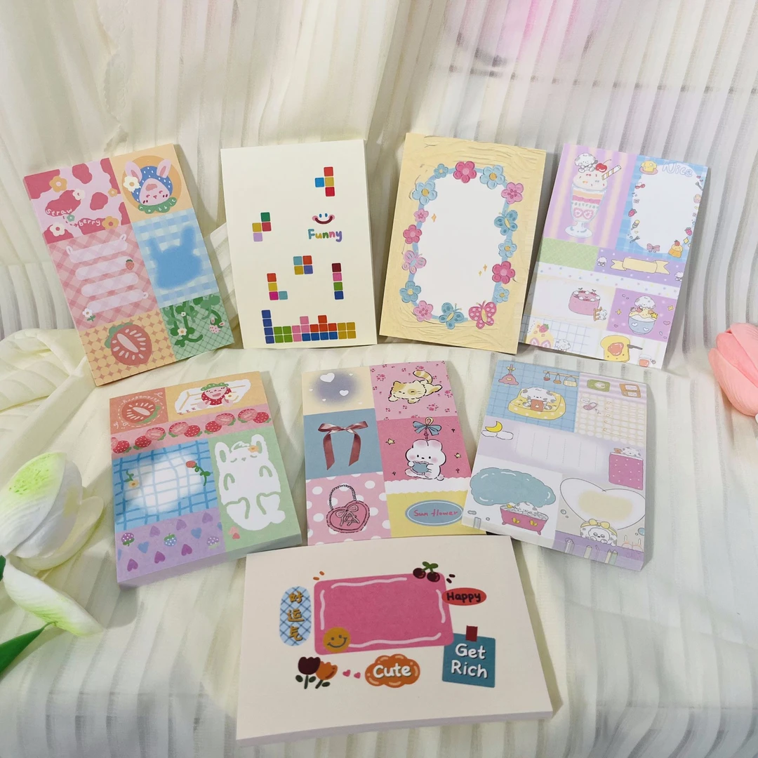 【灵域许愿水果】奶甜2.0可爱便签本可撕学生笔记高颜值便签本原创