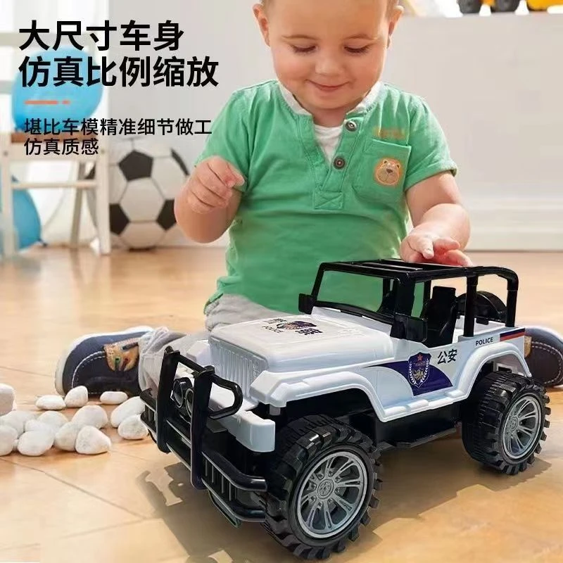 儿童大号惯性越野车回力吉普车仿真汽车模型耐摔耐撞益智早教玩具