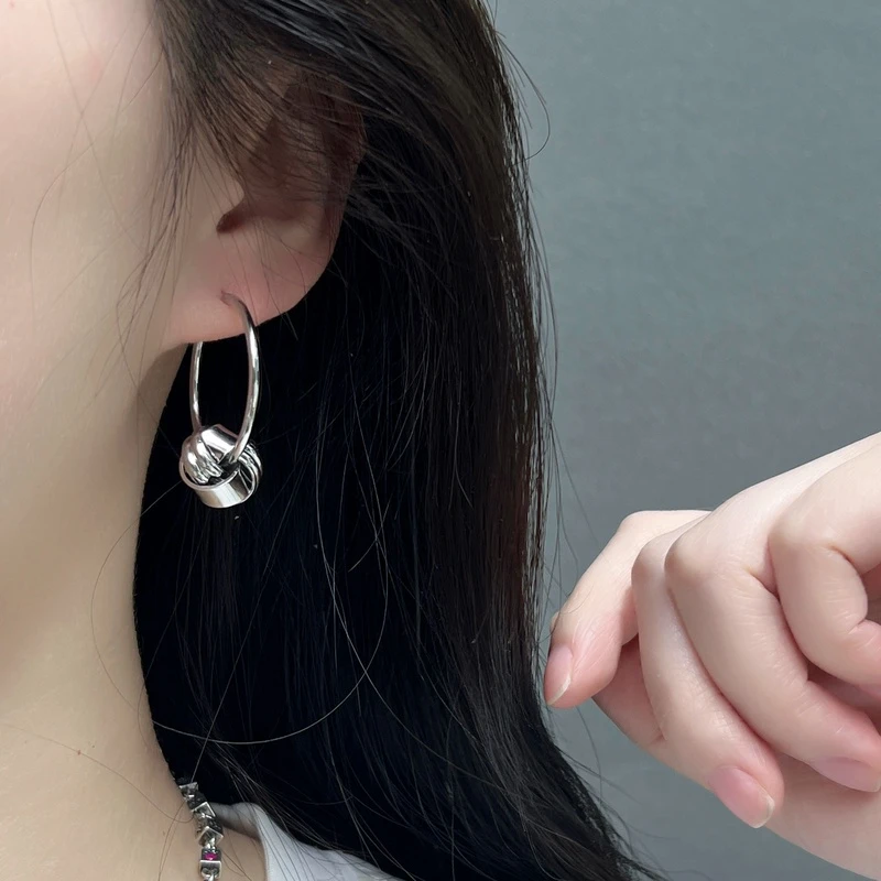 黑糖【耳饰】   两戴打结网红耳环精致百搭时尚简约耳饰E094