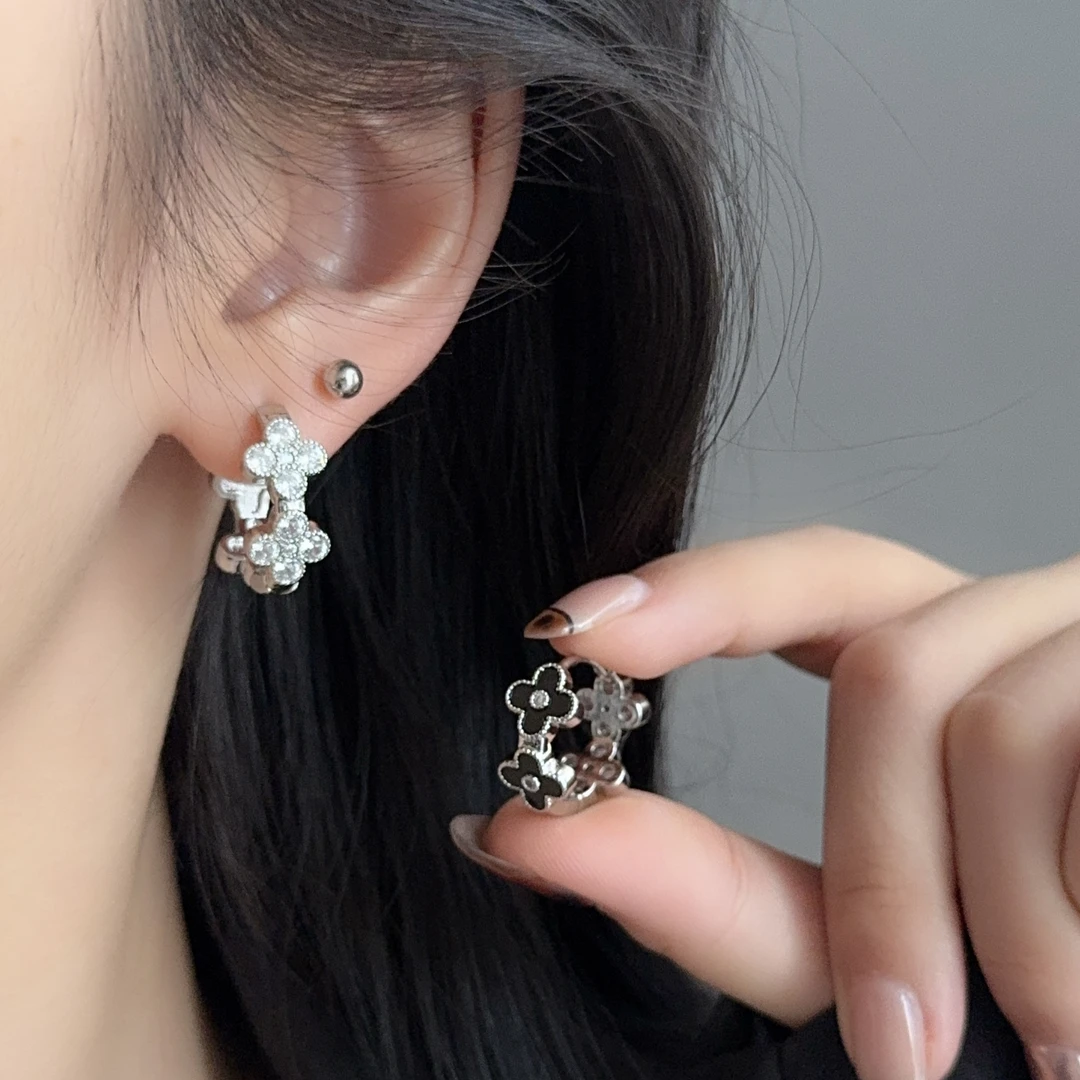 黑糖【耳饰】  小众设计双面可戴气质耳环E1356