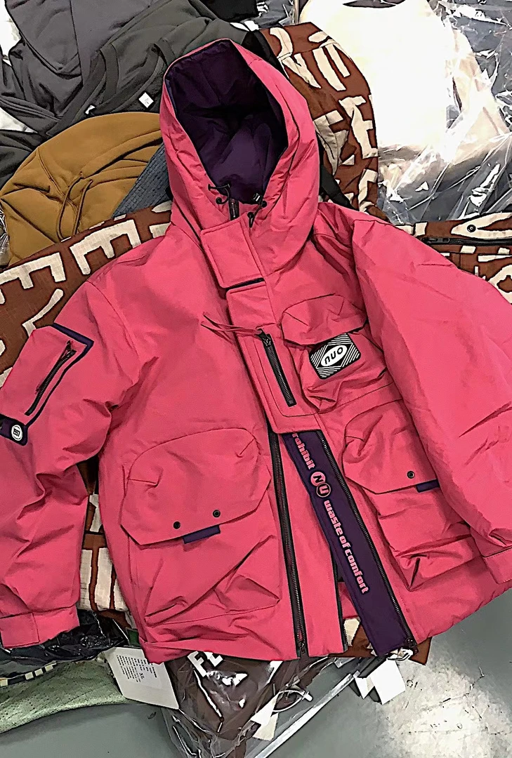 1003潮牌痞帅工装多口袋连帽外套【新】