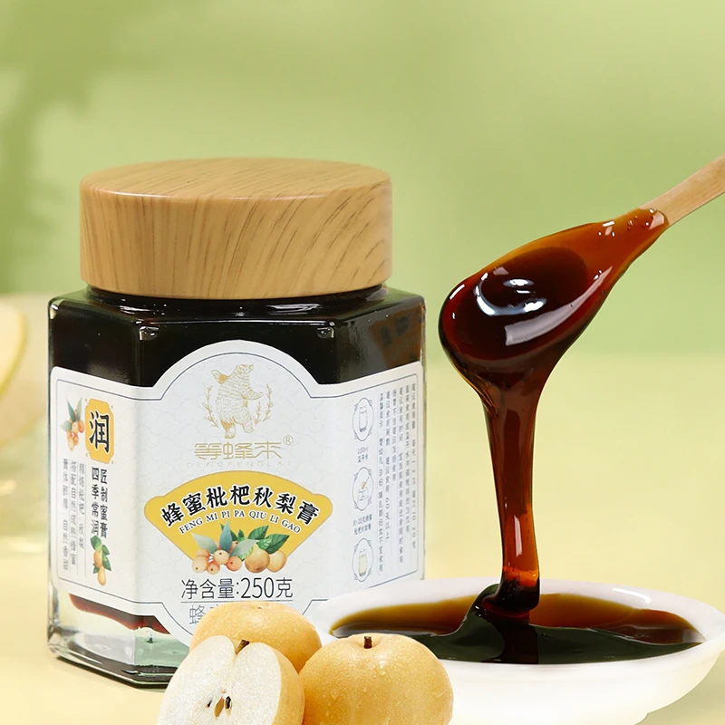 等蜂来秋梨膏金川雪梨蜂蜜枇杷秋梨膏罗汉果250g
