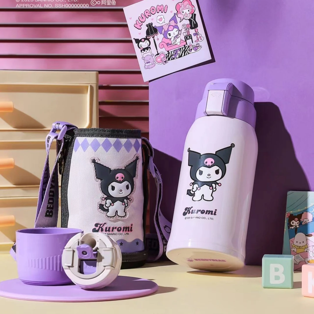 防寒【新品首发】杯具熊600ml复古库洛米儿童保温杯316不锈钢水杯