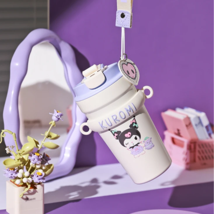 杯具熊500mlip联名保温咖啡成人创意可爱户外车载随手杯带提绳