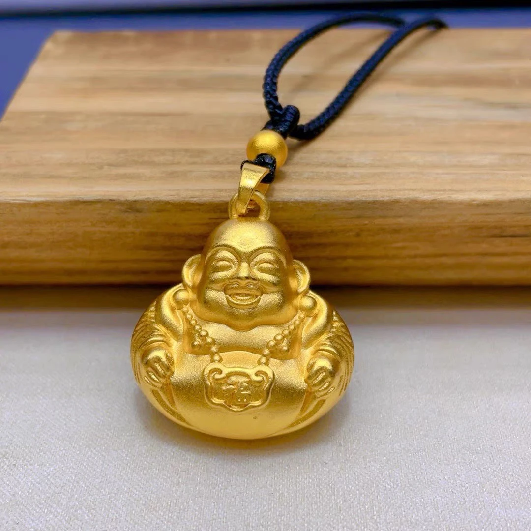 合金吊坠 大肚佛公 磨砂精工款