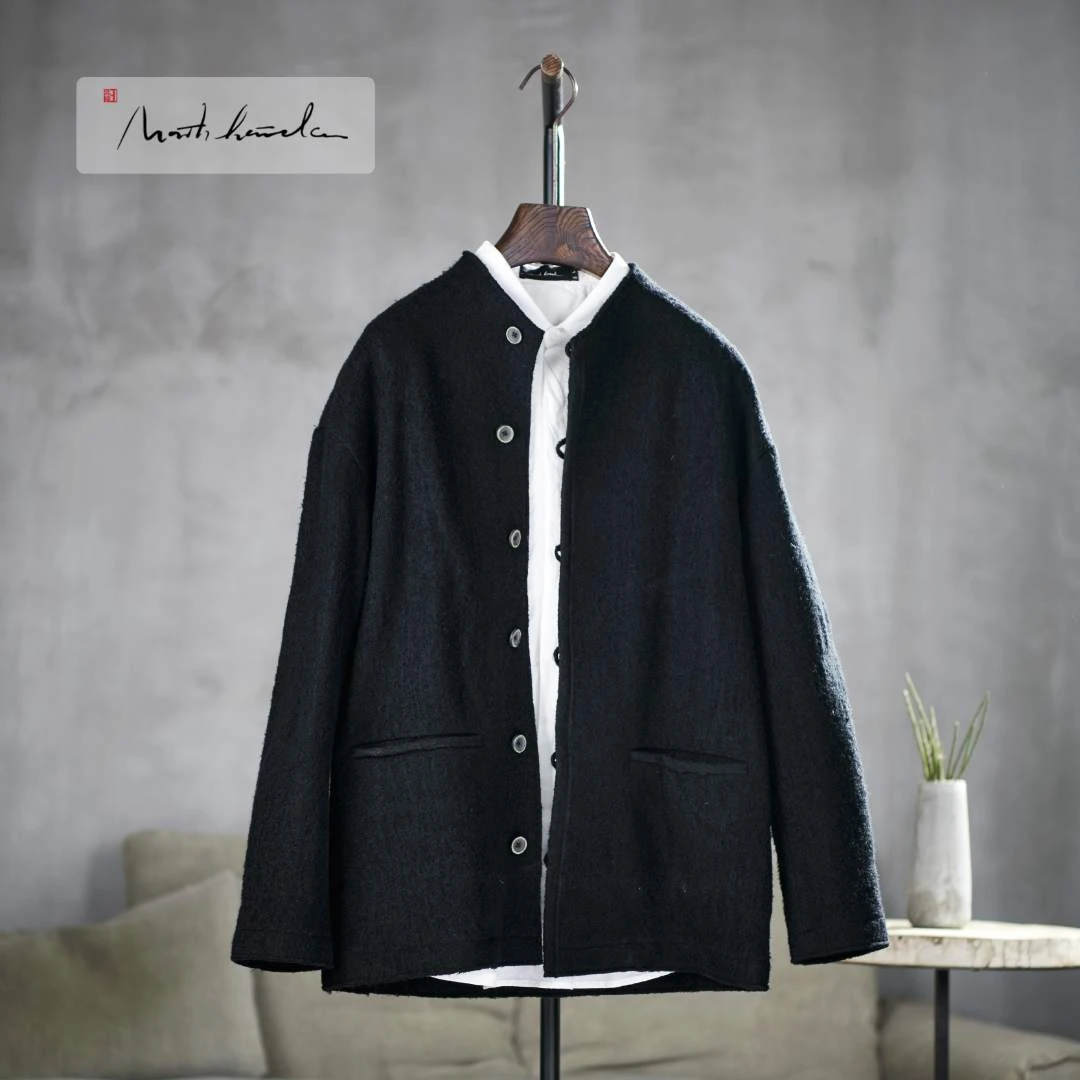 【北纬三十度】原创设计师男装品牌秋冬男士百搭外套毛呢衣38043K