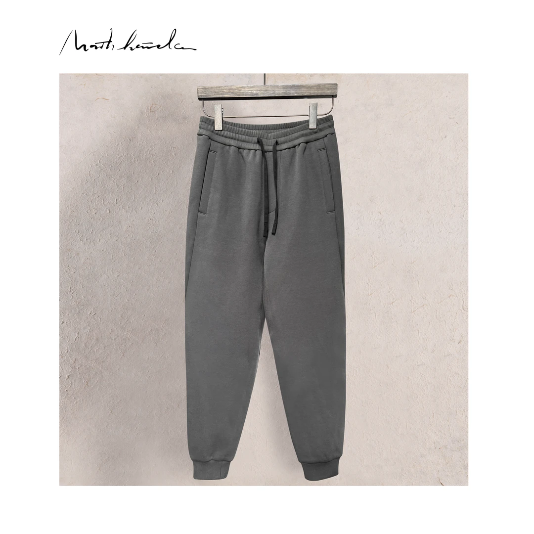 北纬三十度原创设计师男士春季空气棉松紧慵懒感卫裤休闲裤33569