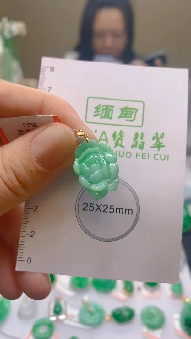 【闪购商品】翡翠颈饰18K金镶嵌新号开播全场乱卖
