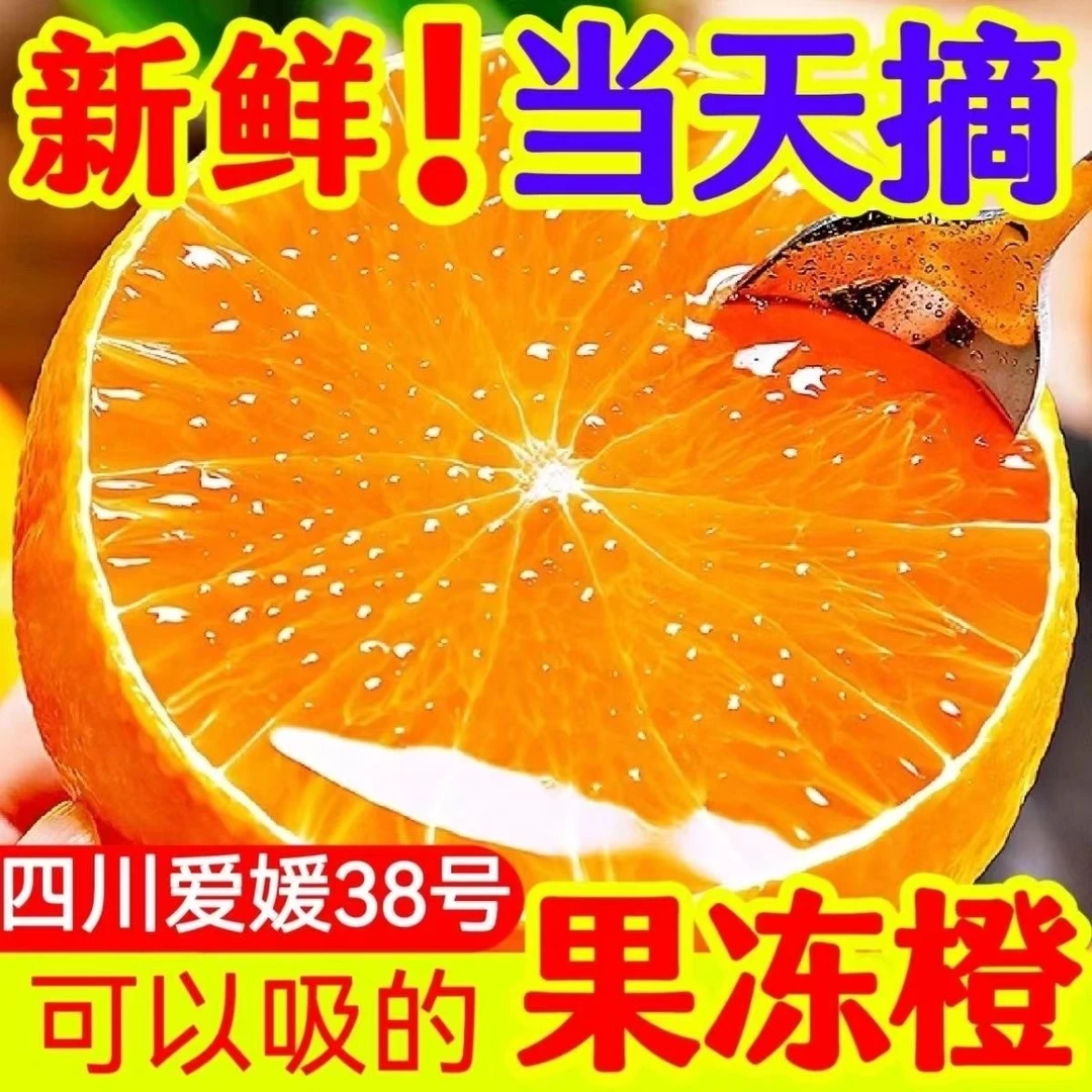 【现摘现发】爱媛38号果冻橙清甜爆汁四川眉山新鲜采摘橙子坏果包赔