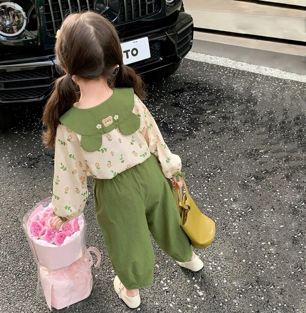 女童套装春秋季2025新款洋气女孩宝宝时髦网红小童春款儿童装春装