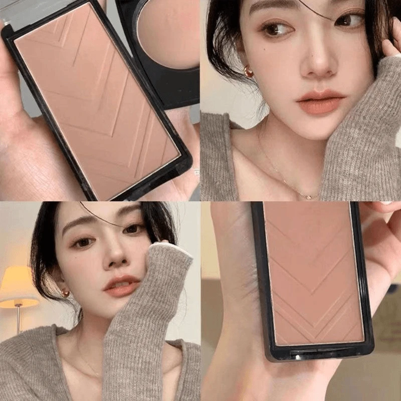 元气女孩单色腮红纯欲细腻自然裸装细腻高光修容哑光裸色修饰腮红