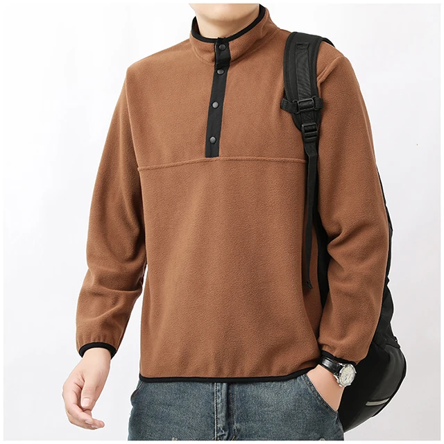 线下300+ 男女同款秋冬摇粒绒卫衣立领套头运动时尚保暖长袖