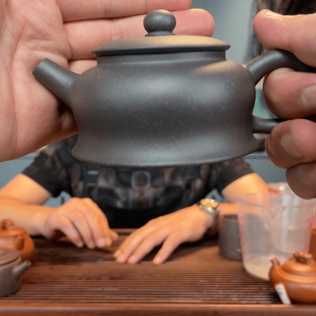 紫砂茶壶原矿红白相间的红色