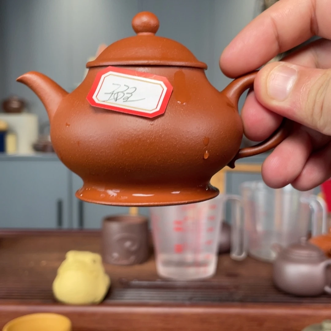 紫砂茶壶原矿红白
