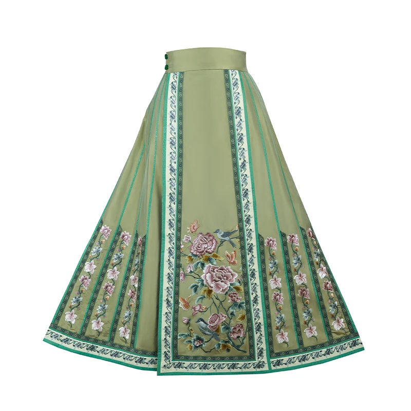 「金玉满堂」乐锦坊复古中国风手工原创设计刺绣汉服18片日常马面裙