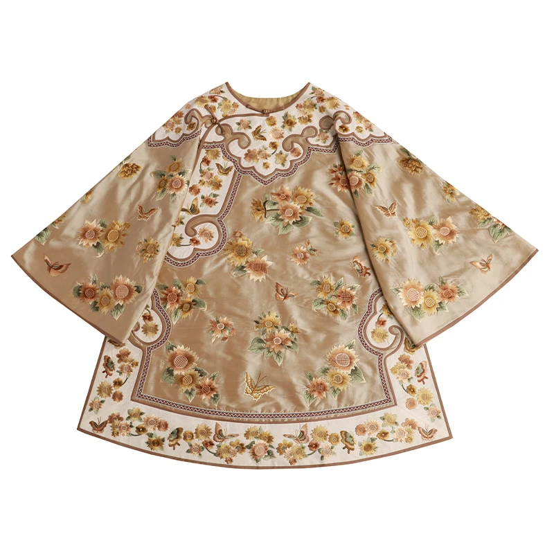 「向阳而生」乐锦坊复古中国风手工原创设计感重工满绣女装汉服上衣