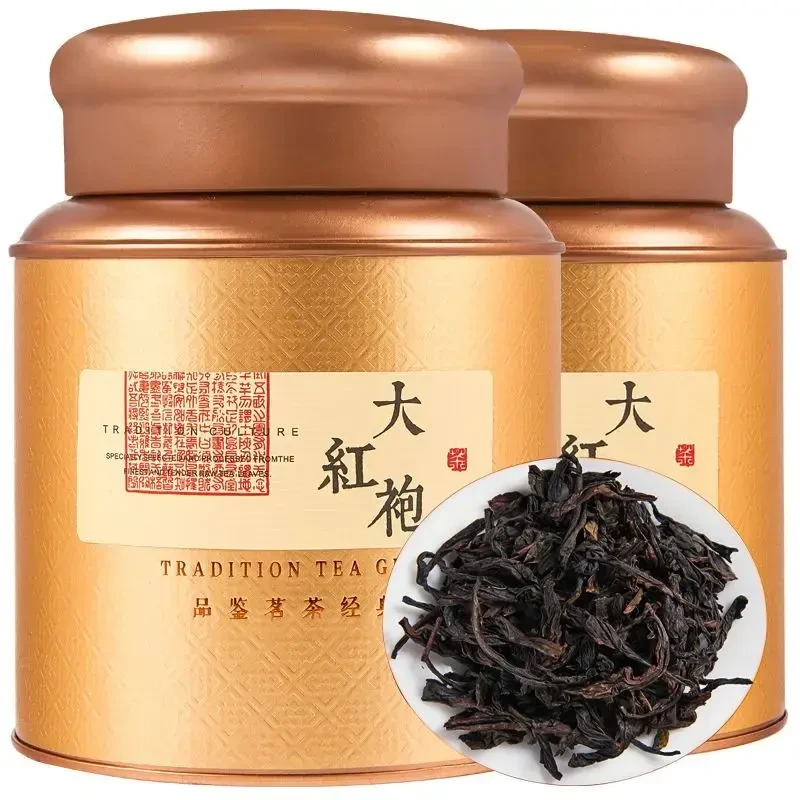 正宗大红袍岩茶正品新茶兰花香浓香型茶叶礼盒装罐装