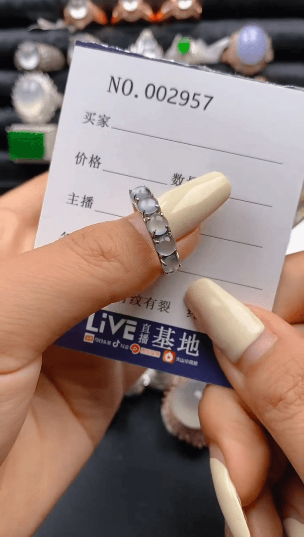 【闪购商品】翡翠戒指银S925镶嵌1