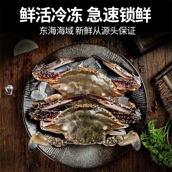 5只8两左右/只【冻蟹】公蟹四斤舟山液氮活冻公蟹肉蟹活冻蟹
