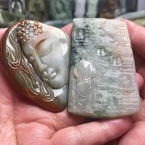 翡翠吊坠(不含链)未镶嵌沐*ᝰ