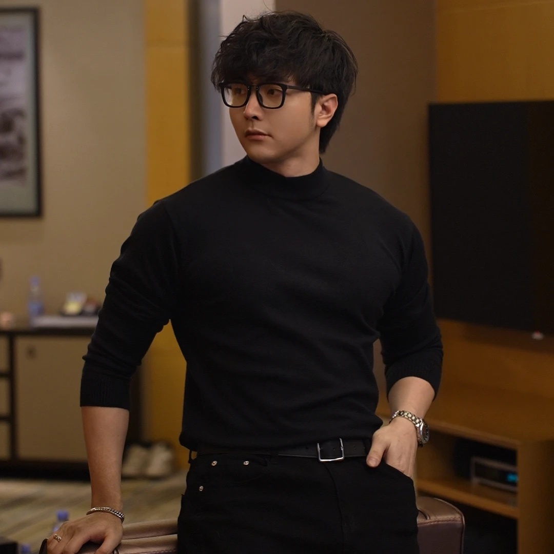 430G秋冬重磅可机洗韩系中领气质落肩抗起球贴身打底毛衣针织衫