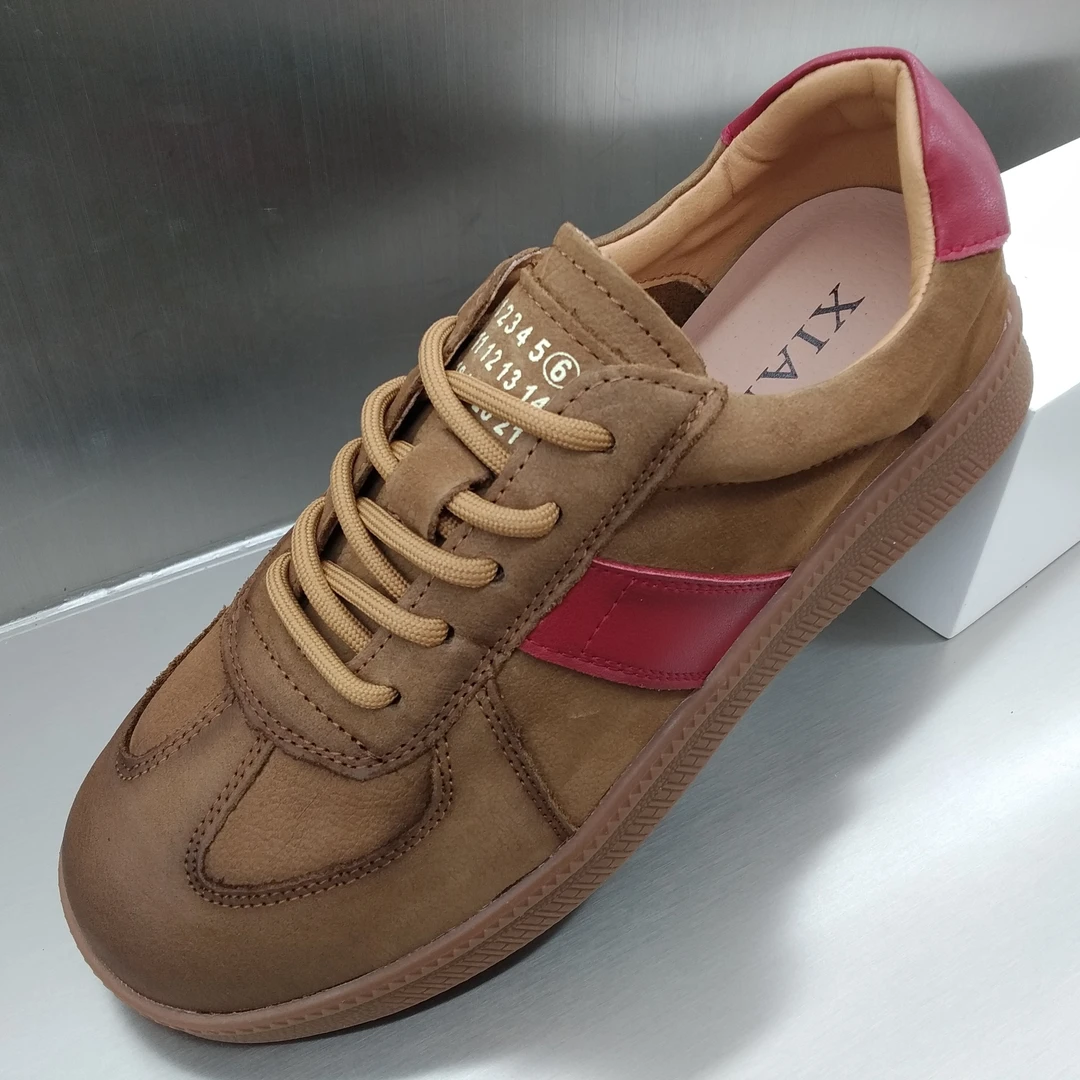 夏发2025女鞋真皮舒适时尚百搭复古低帮春季潮流潮鞋软底不磨脚