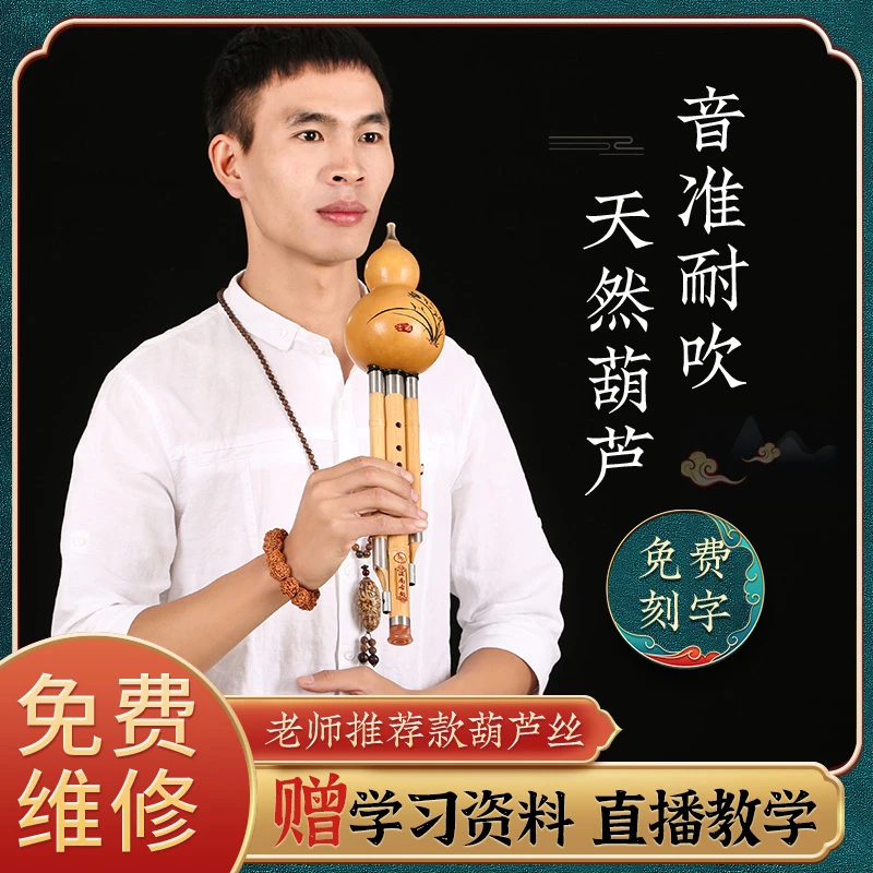 七孔葫芦丝乐器小学用专用C调成人儿童初学者降B调DGF调滇南古韵