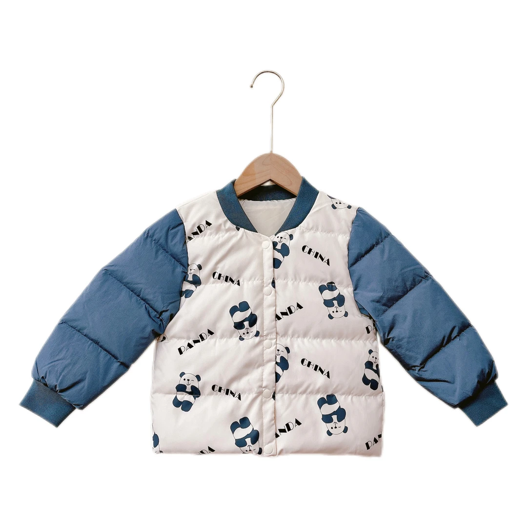 2024儿童羽绒服内胆男童女童轻便保暖冬装外套宝宝短款白鸭绒上衣