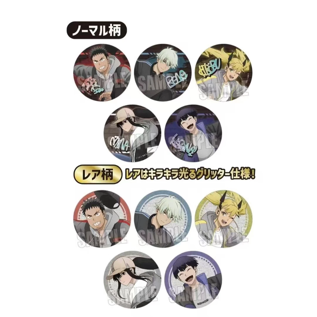 怕一拆二 怪兽8号 滑板ver 新绘吧唧徽章 随机封闪 （盲袋代拆）