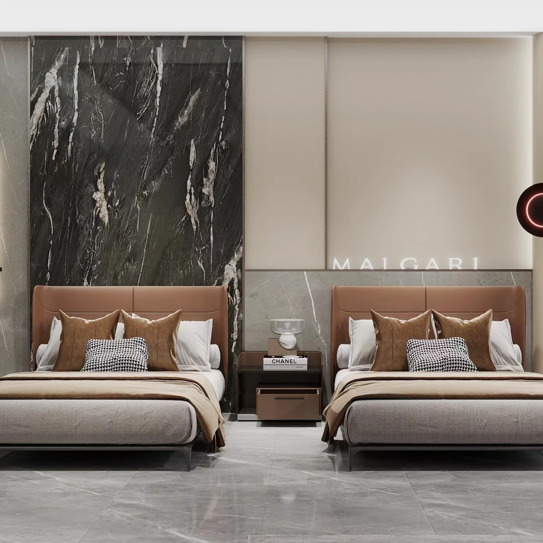 MALGARI黛西-冰莓粉-全棉长绒棉高端轻奢四件套