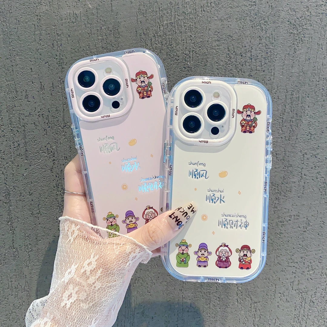 镜面奶油壳适用苹果15/iPhone/华为荣耀/OPPO/VIVO/小米手机壳潮