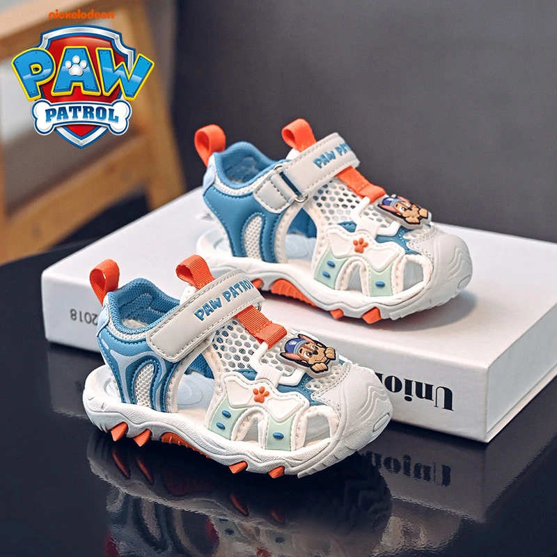 汪汪队男童大童2024新款凉鞋软底儿童包头运动防滑小童宝宝沙滩鞋