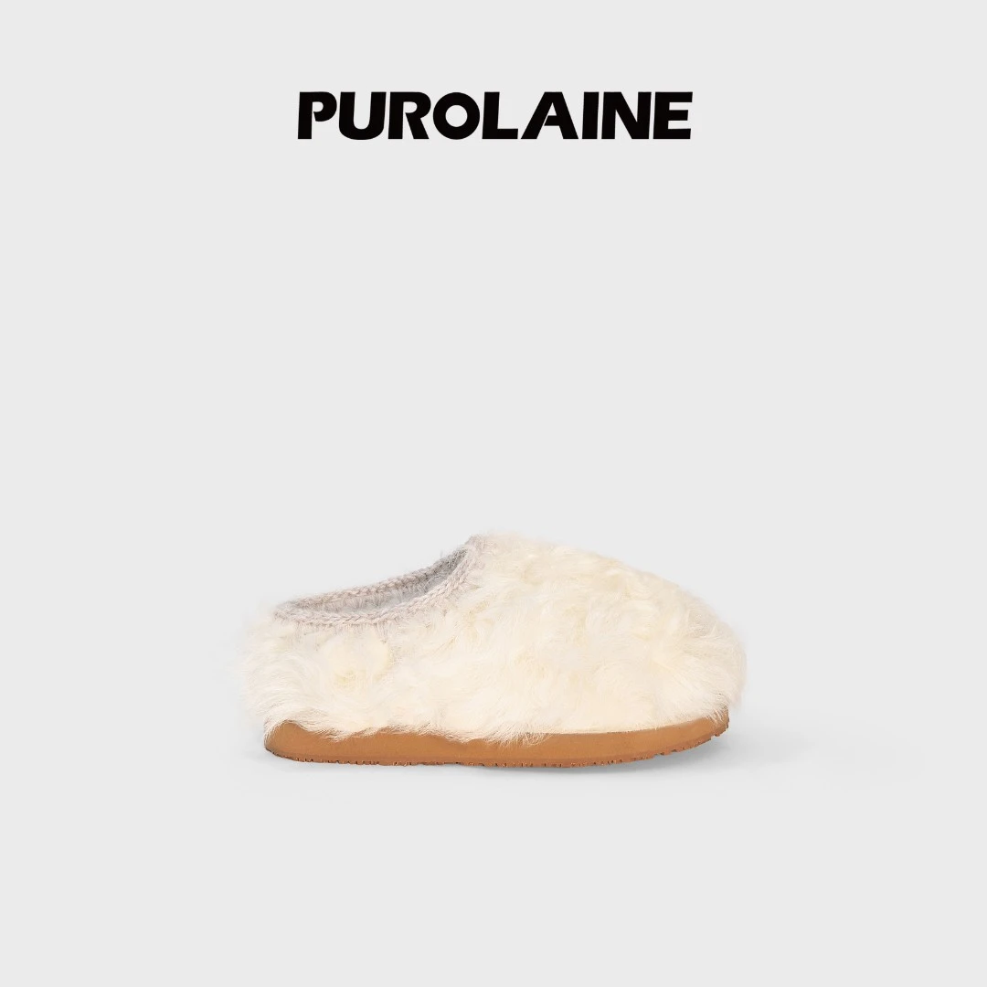 【OHWEHI】PUROLAINE朴羚进口双层羊皮毛一体ins风超短雪地靴毛毛怪