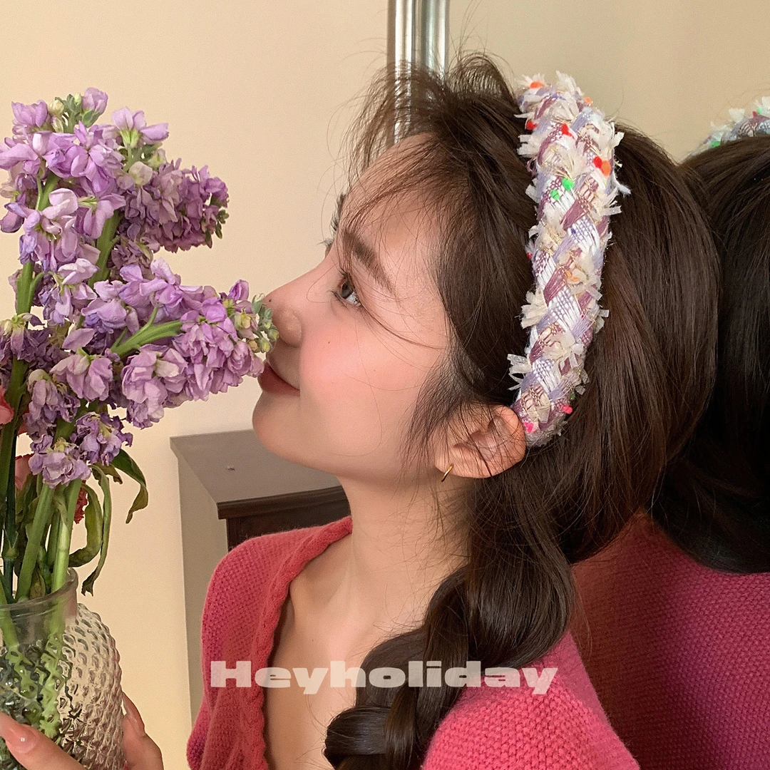 新款发箍气质百搭简约甜美编织款发饰