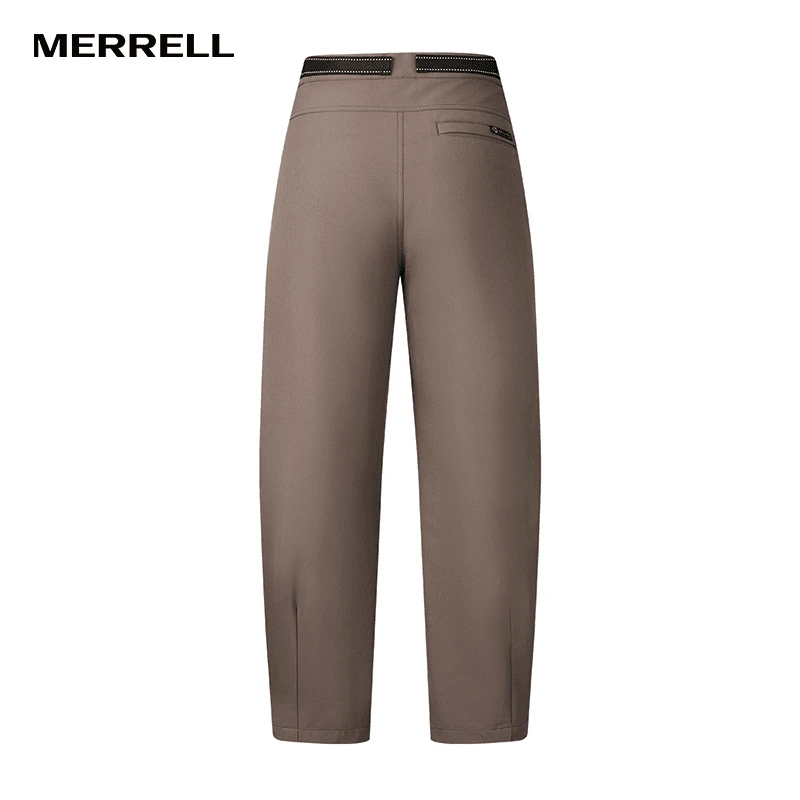 Merrell/迈乐防泼水运动裤女子阔腿软壳长裤休闲香蕉裤高能感户外