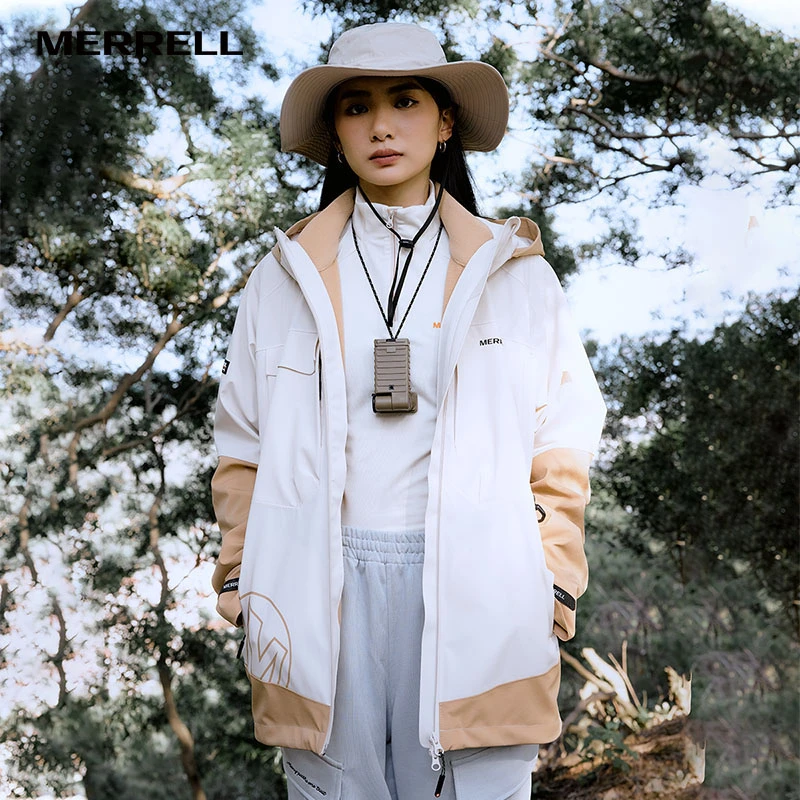 Merrell/迈乐三合一抓绒连帽男女同款户外徒步登山外套高能感