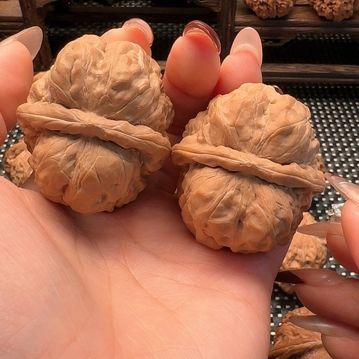 文玩核桃把件蛙蛙42全品